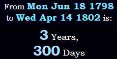 3 Years, 300 Days