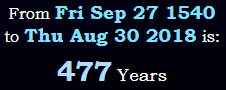 477 Years 