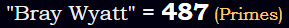 "Bray Wyatt" = 487 (Primes)