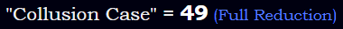 "Collusion Case" = 49 (Full Reduction)