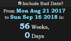 56 Weeks, 0 Days