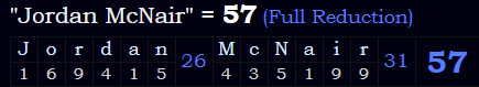 "Jordan McNair" = 57 (Full Reduction)