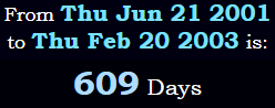609 days