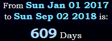 609 Days