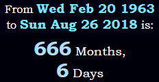 666 Months, 6 Days