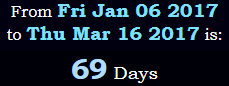 69 Days