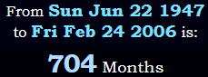 704 Months