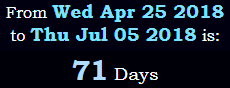 71 Days 