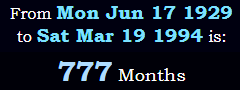 777 Months
