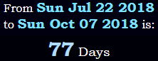77 Days
