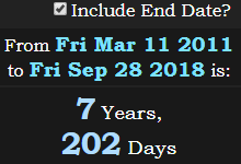 7 Years, 202 Days