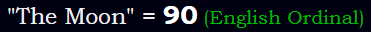 "Rockford" = 90 (English Ordinal)