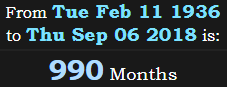 990 Months