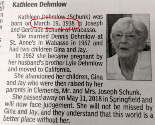 Born March 19th, 1938