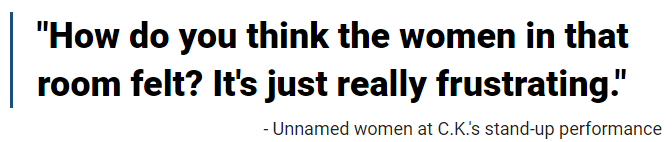 "How do you think the women in that room felt? It's just really frustrating."