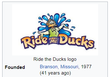 Ride the Ducks is 41 years old