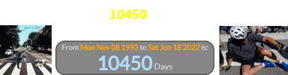 Today is 10450 days after the release of “Paul is Live”: