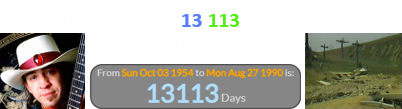 He was a span of 13,113 days old on the crash date: