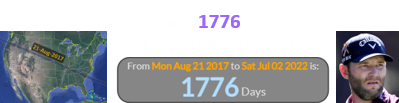 Saturday was 1776 days after the Total Solar Eclipse over Oregon: