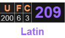UFC = 209 Latin
