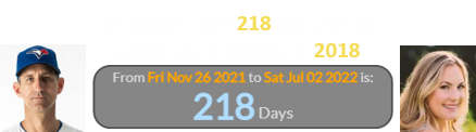 His daughter died 218 days after the anniversary of his hiring in 2018: