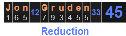 Jon Gruden = 45