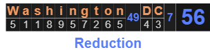 Washington D.C. = 56