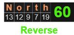 North = 60 Reverse