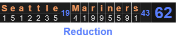 Seattle Mariners = 62