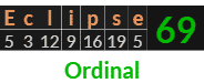 "Eclipse" = 69 (Ordinal)