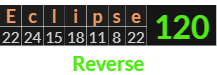 "Eclipse" = 120 (Reverse)