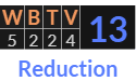 "WBTV" = 13 (Reduction)
