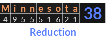 "Minnesota" = 38 (Reduction)