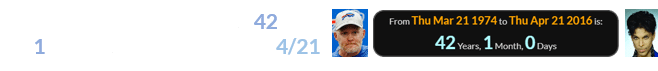 Sean McDermott turned exactly 42 years, 1 month old when Prince died on 4/21: