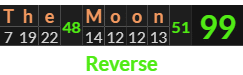 "The Moon" = 99 (Reverse)