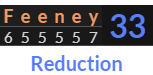 "Feeney" = 33 (Reduction)