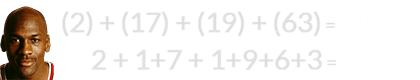 (2) + (17) + (19) + (63) = 101 and 2 + 1+7 + 1+9+6+3 = 29