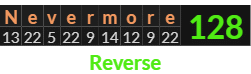 "Nevermore" = 128 (Reverse)