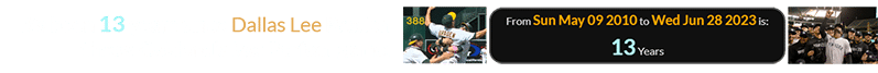 It’s been 13 years since Dallas Lee Braden threw Oakland’s last Perfect game: