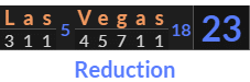 "Las Vegas" = 23 (Reduction)