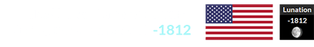 The United States was formed during Brown Lunation # -1812: