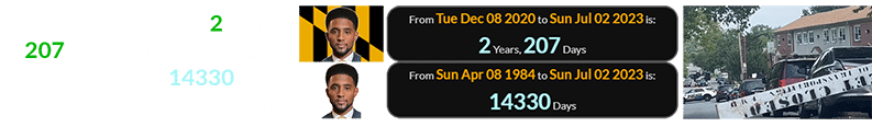 July 2nd was a span of 2 years, 207 days after Scott became the mayor and 14330 days after he was born: