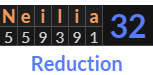 "Neilia" = 32 (Reduction)