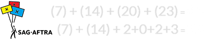 (7) + (14) + (20) + (23) = 64 and (7) + (14) + 2+0+2+3 = 28