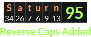"Saturn" = 95 (Reverse Caps Added)