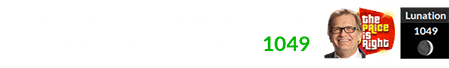 Drew Carey became the show’s host during Brown Lunation # 1049: