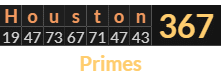 "Houston" = 367 (Primes)