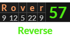 "Rover" = 57 (Reverse)