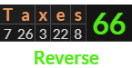 "Taxes" = 66 (Reverse)