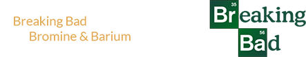 Breaking Bad uses the elements Bromine & Barium in its logo: